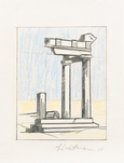 Roy Lichtenstein, Study for a temple, 1968