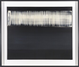 Heinz Mack, Dynamische Struktur Schwarz auf Weiß, 1960/61