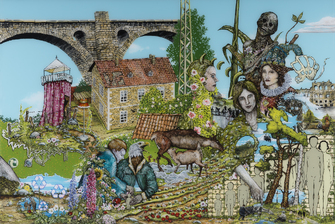 Wolf Hamm, IV. Der große Mittag (aus der Reihe: 'Die großen Prozesse') (aus der Serie "Die grossen Prozesse"), 2014, &copy; Wolf Hamm