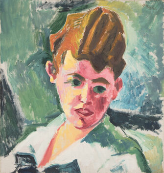 Hermann Max Pechstein, Bildnis einer jungen Frau, ca. 1918, &copy; © Lea Gryze