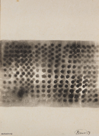 Otto Piene, Rauchzeichnung, 1959