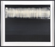 Heinz Mack, Dynamische Struktur Schwarz auf Weiß, 1960/61