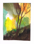 Herbert Beck, Baum vor lichtem Grund