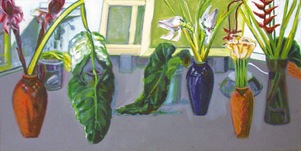 Norbert Tadeusz, Blumen quer I, 1988