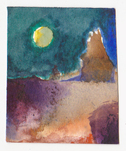 Herbert Beck, Strand im Mondschein, um 1995