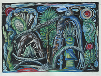 Hartmut Neumann, Nächtliche Verborgenheit (Gefährliche Schönheit), 2021, &copy; Hartmut Neumann, VG Bild-Kunst, Bonn