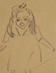 Ernst Ludwig Kirchner, Fränzi auf der Schaukel, 1910
