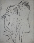 Ernst Ludwig Kirchner, Fränzi und Marcella, c. 1910