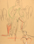 Ernst Ludwig Kirchner, Totentanz der Mary Wigman, 1926