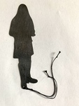 Dorothea Förster, "Schatten", Lesezeichen, 2025 (Modell: 2024)