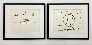 Marcel Broodthaers, abc avions - dirigeable, 1969