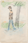 August Macke, Gehender Soldat, 1907, &copy; Beck & Eggeling