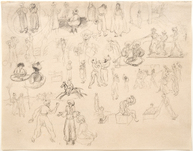 August Macke, orientalisches Studienblatt, 1910, &copy; Beck & Eggeling