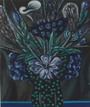 Hartmut Neumann, Blauer Schwamm  (Nachtstrauß), 2022