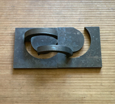 Peter Schwickerath, Doppelrelief horizontal (Variante) (Double relief horizontal (Variant), 2020