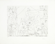Pablo Picasso, Au Cirque: Acrobates, Girafe, Nageuses, 1968