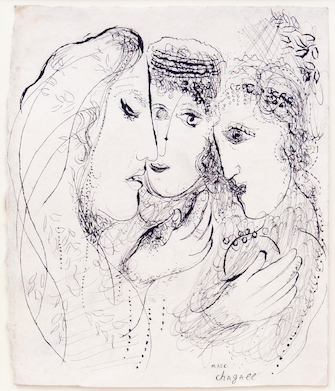 Marc Chagall, Naomi et ses brus (Ruth et Opra)', 1956, &copy; VG Bild-Kunst, Bonn