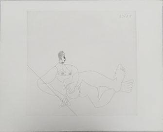Pablo Picasso, Odalisque au collier de chien II (Blatt 38 aus der Suite 156), 1970
