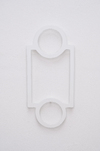 Dorothea Förster, #13 Rechteck + 2 Kreise (rectangle + 2 circles), wall object, 2025