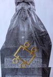 Dorothea Förster, Rechteck + 4 Ösen (rectangle + 4 eyelets), pendant, 2025 (model: 2023)