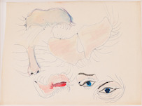 Chris Reinecke, Gesichtsteile (roter Mund), 1965