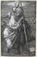 Albrecht Dürer, Der heilige Christophorus mit zurückgewandtem Kopf, 1521
