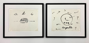 Marcel Broodthaers, abc avions - dirigeable, 1969