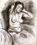 Henri Matisse, Femme se recoiffant (Nu assis aux bras levés), 1925