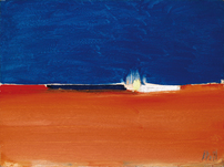 Nicolas de Staël, Plage à Syracuse, 1954