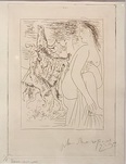 Pablo Picasso, Diane et Actéon transformé en cerf, 1930