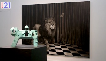 Teaser zur Ausstellung »Löwen Safari«, Kunsthalle Luzern, 2018
